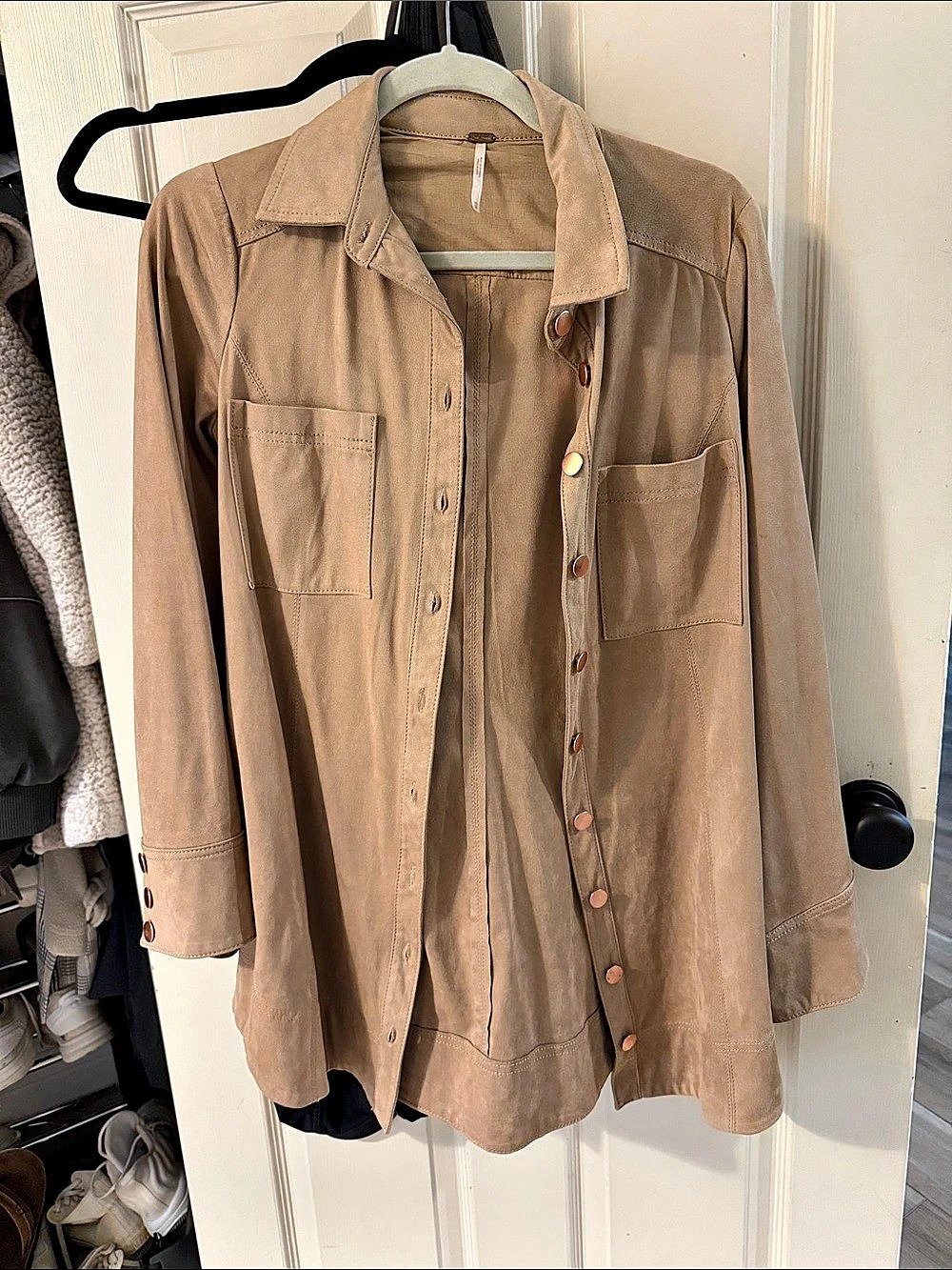 Free People Vegan Suede Jacket